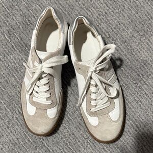 Paul Green White and Tan Sneakers